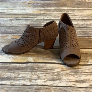 Cato open toe booties